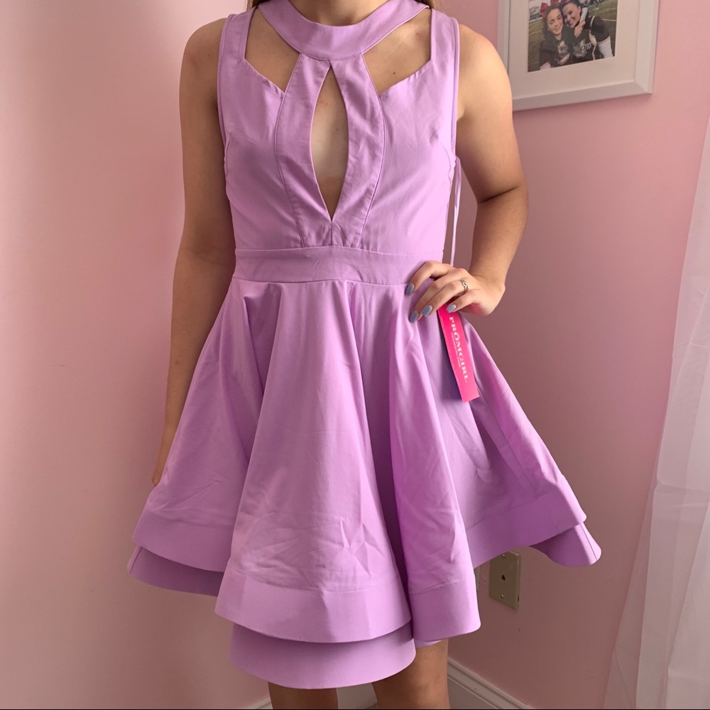 Prom Girl Fit and Flare Open Back Dress